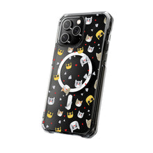Clear Magnetic Phone Case — Cute Cat Emoji Pattern