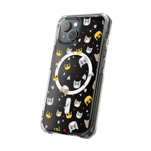 Clear Magnetic Phone Case — Cute Cat Emoji Pattern