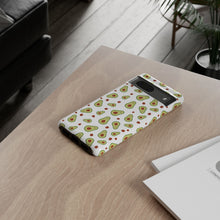 Avocado Pattern Tough Phone Case – Cute Avocado & Pit Design