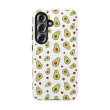 Avocado Pattern Tough Phone Case – Cute Avocado & Pit Design