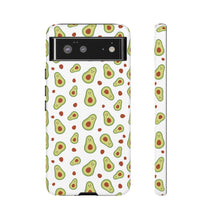 Avocado Pattern Tough Phone Case – Cute Avocado & Pit Design