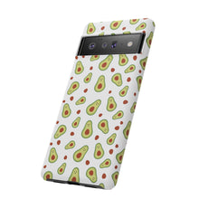 Avocado Pattern Tough Phone Case – Cute Avocado & Pit Design