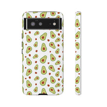 Avocado Pattern Tough Phone Case – Cute Avocado & Pit Design