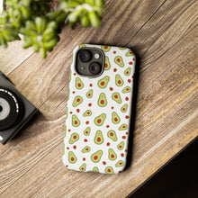 Avocado Pattern Tough Phone Case – Cute Avocado & Pit Design