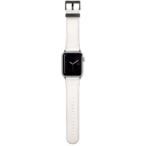 Apple Watch Strap 38mm in PU leather Black fitting