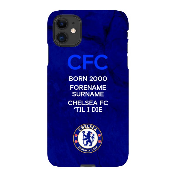 Chelsea FC 'Til I Die iPhone 11 Phone Case