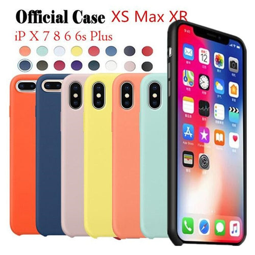 Original Official Silicone Phone Case For All iPhones