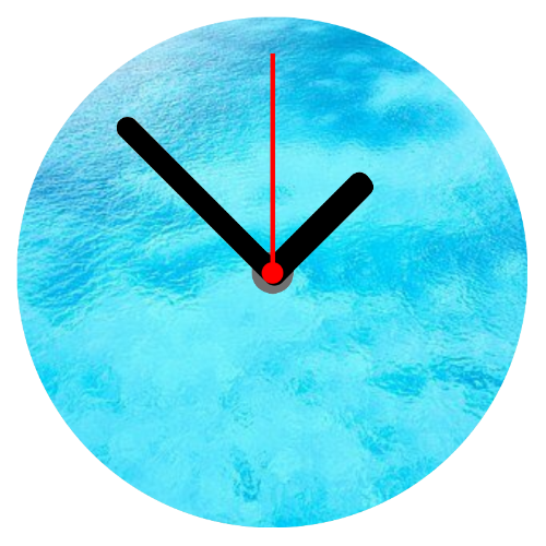 Circular Wooden Clock